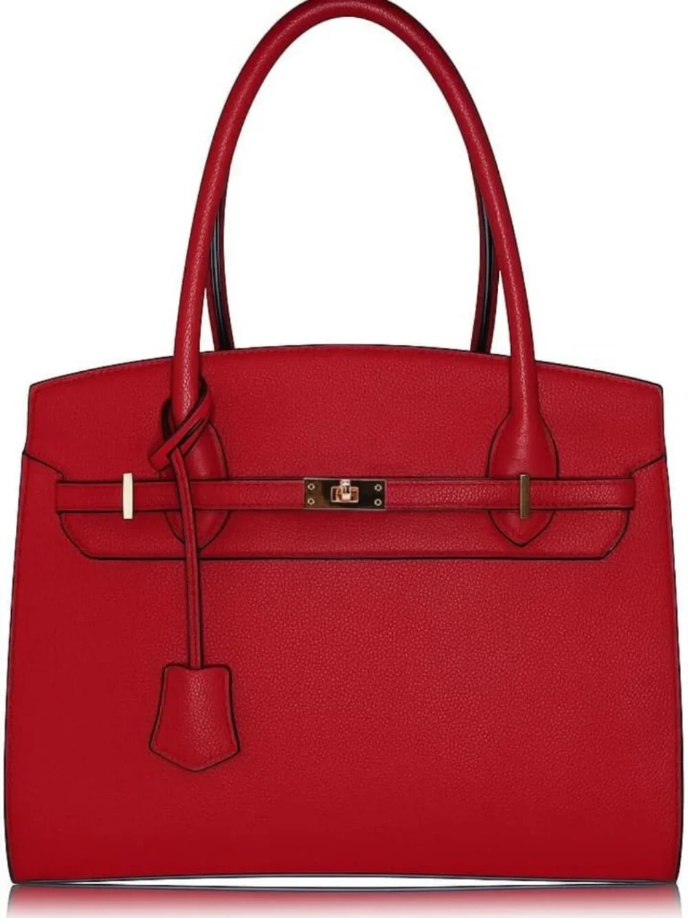 Stylish Adjustable Strap Satchel Handbag for Women with Matching Wallet